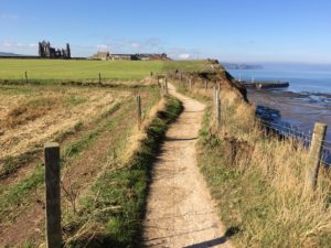 Cleveland Way, Looking Back Towards Whitby Abbey